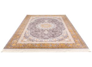 4064616318283 - Orientteppich MORGENLAND Adriano Teppiche Gr B L 250 cm x 350 cm 7 mm 1 St goldfarben (gold) Orientalische Muster Wohnzimmer Fußbodenheizung geeignet