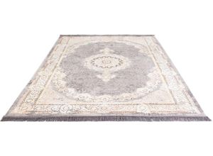 4064616318399 - Orientteppich MORGENLAND Ava Teppiche Gr B L 300 cm x 400 cm 7 mm 1 St grau Orientalische Muster Wohnzimmer fußbodenheizungsgeeignet