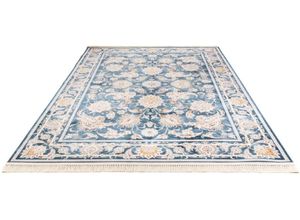 4064616318573 - Orientteppich MORGENLAND Aryana Teppiche Gr B L 200 cm x 300 cm 7 mm 1 St blau Geknüpfte Teppiche Wohnzimmer Strapazierfähig