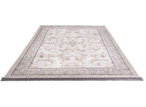 4064616318658 - Orientteppich MORGENLAND Dorsa Teppiche Gr B L 100 cm x 150 cm 7 mm 1 St silberfarben (silber) Geknüpfte Teppiche Wohnzimmer Strapazierfähig