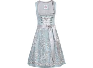 4064645412037 - MarJo Dirndl eckiger Ausschnitt Knielang für Damen blau 42