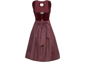 4064645413096 - MarJo Dirndl taillierter Schnitt Knielänge für Damen rot 46