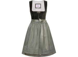 4064645535347 - MarJo Dirndl quadratischer Ausschnitt Emblem für Damen grün 48