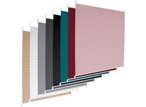 4064649029156 - Plissee Klemmfix ohne Bohren 75x200 cm Rosa EasyFix inkl Befestigungsmaterial Sonnen- & Sichtschutz Jalousie Faltrollo Fensterrollo Rollo für