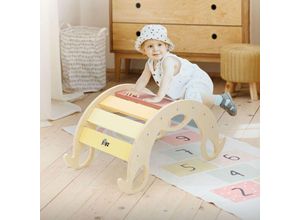 4064649121690 - Kletterbogen für Kinder 74x41x385 cm Mehrfarbig aus Holz Baby & Kleinkind Klettergerüst Indoor ab 1 Jahr Bogen Kletterdreieck nach Pikler &