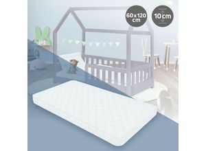 4064649140752 - Ml-design - Kindermatratze 60x120x10 cm Schadstoffgeprüft Öko-Tex 100 Zertifiziert Babymatratze Juniormatratze mit Reißverschluss und waschbarem