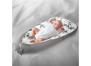 4064649143913 - Babynest aus Baumwolle 90x50 cm Dunkelgrau 2-Teilig antiallergisch - Joyz 4064649143913 - Babynest aus Baumwolle 90x50 cm Dunkelgrau 2-Teilig antiallergisch - Joyz