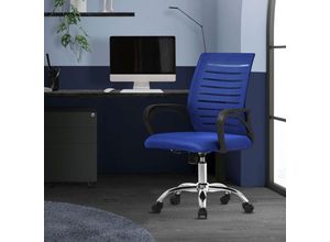 4064649181892 - Bürostuhl ergonomisch Blau 360° Drehstuhl mit Rollen - Ml-design