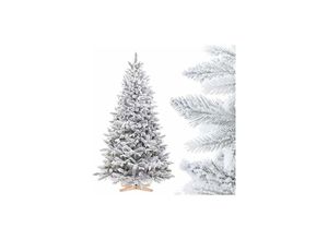 4064755103399 - Fairytrees - Metall Weihnachtsbaum Metalltanne schwarz inkl Holzständer 180 cm FT-30