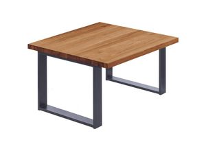 4064755154612 - Esstisch Küchentisch Schreibtisch Couchtisch aus Massivholz 60x60x47 cm (AxBxH) Modern Dunkel   Anthrazit LKG-01-A-004-7016M - Lamo Manufaktur