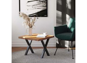 4064755154926 - Esstisch Küchentisch Schreibtisch Couchtisch aus Massivholz 60x60x47 cm (AxBxH) Design Dunkel   Schwarz LKG-01-A-004-9005D - Lamo Manufaktur