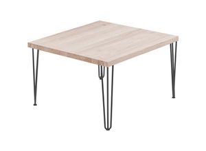 4064755155183 - Esstisch Küchentisch Schreibtisch Couchtisch aus Massivholz 60x60x47 cm (AxBxH) Creative Roh   Rohstahl mit Klarlack LKG-01-A-001-0000Cr - Lamo