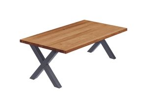 4064755156692 - Esstisch Küchentisch Schreibtisch Couchtisch aus Massivholz 120x80x47cm (AxBxH) Design Dunkel   Anthrazit LGW-01-A-004-7016D - Lamo Manufaktur