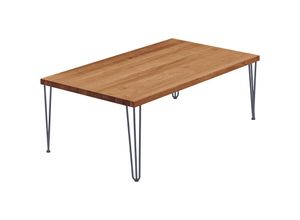 4064755156852 - Esstisch Küchentisch Schreibtisch Couchtisch aus Massivholz 120x80x47cm (AxBxH) Creative Dunkel   Anthrazit LGW-01-A-004-7016Cr - Lamo Manufaktur