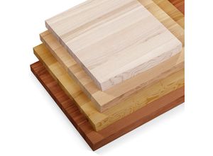 4064755178380 - LAMO Manufaktur Waschtischplatte Holzplatte Waschtisch Baumkante 60x60 cm (AxB) Rustikal ohne Montageset LWP-01-A-003-EE