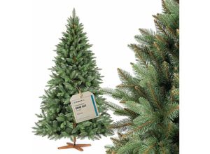 4064755204058 - Weihnachtsbaum künstlich Nordmanntanne Premium 180 cm Naturgetreue Spritzguss Elemente Made in eu Künstlicher Weihnachtsbaum mit handgefertigtem