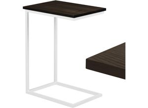 4064755205444 - Lamo Manufaktur - Beistelltisch Laptoptisch Sofatisch mobiler Kaffeetisch Nachttisch 50x35x67 cm Gestell Weiß 100% Echtholz Massiv Platte farbe 4064755205444 - Lamo Manufaktur - Beistelltisch Laptoptisch Sofatisch mobiler Kaffeetisch Nachttisch 50x35x67 cm Gestell Weiß 100% Echtholz Massiv Platte farbe