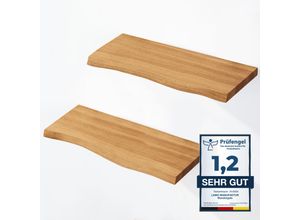 4064755205604 - 2 Stück Wandregal aus Holz mit unsichtbarer Befestigung 2x 42cm Wandregal aus 100 % echtem Holz Hängeregal für Wohnzimmer Wandregale set 2 Baumkante 4064755205604 - 2 Stück Wandregal aus Holz mit unsichtbarer Befestigung 2x 42cm Wandregal aus 100 % echtem Holz Hängeregal für Wohnzimmer Wandregale set 2 Baumkante