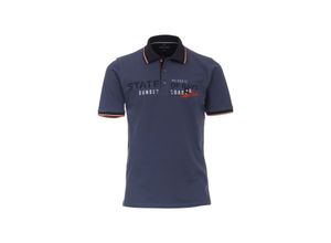 4064813364366 - CASA MODA Poloshirt Polo Kurzarmshirt mit Print und Stickerei
