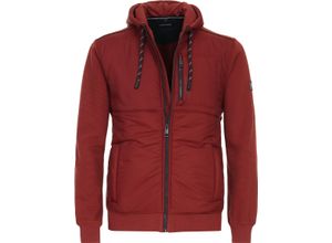 4064813788452 - CASAMODA Übergangsjacke Kapuze Rippbündchen für Herren rot L