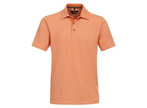 4064813797737 - CASAMODA Poloshirt Leinenanteil Kurzarm für Herren orange XXL