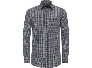 4064813837037 - CASAMODA Freizeithemd Comfort Fit Sportmanschetten für Herren blau M