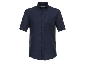4064813857004 - CASAMODA Leinenhemd Kurzarm Casual-Fit für Herren blau XXL
