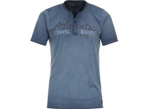 4064813869748 - CASAMODA T-Shirt Stickerei Henley für Herren blau XL