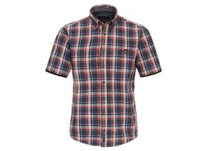 4064813874483 - CASAMODA Freizeithemd Regular Fit Kurzarm Button-Down-Kragen für Herren blau XXL