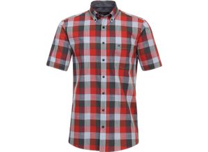 4064813893125 - CASAMODA Freizeithemd Comfort Fit Kurzarm Button-Down-Kragen für Herren rot M