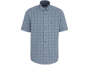 4064813895556 - CASAMODA Freizeithemd Regular Fit Kurzarm Button-Down-Kragen für Herren blau XXL