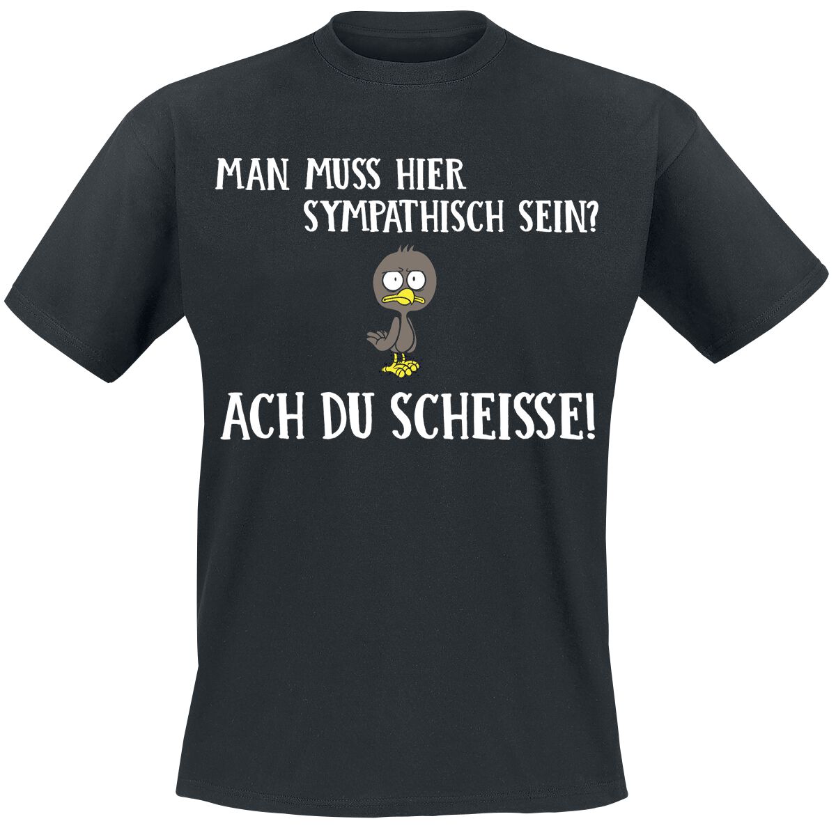 4064854003842 - Tierisch Man muss hier sympathisch sein? T-Shirt schwarz 4064854003842 - Tierisch Man muss hier sympathisch sein? T-Shirt schwarz
