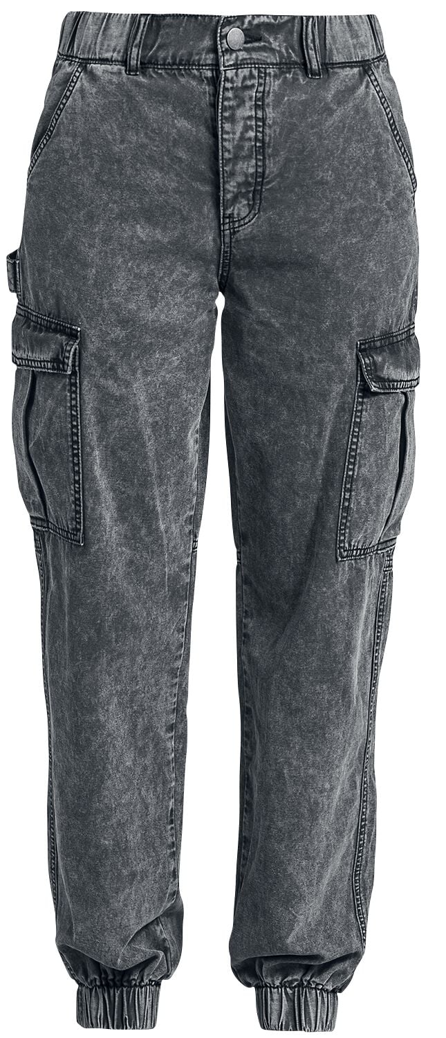 4064854044074 - Washed Cargo Pants Cargohose grau in L