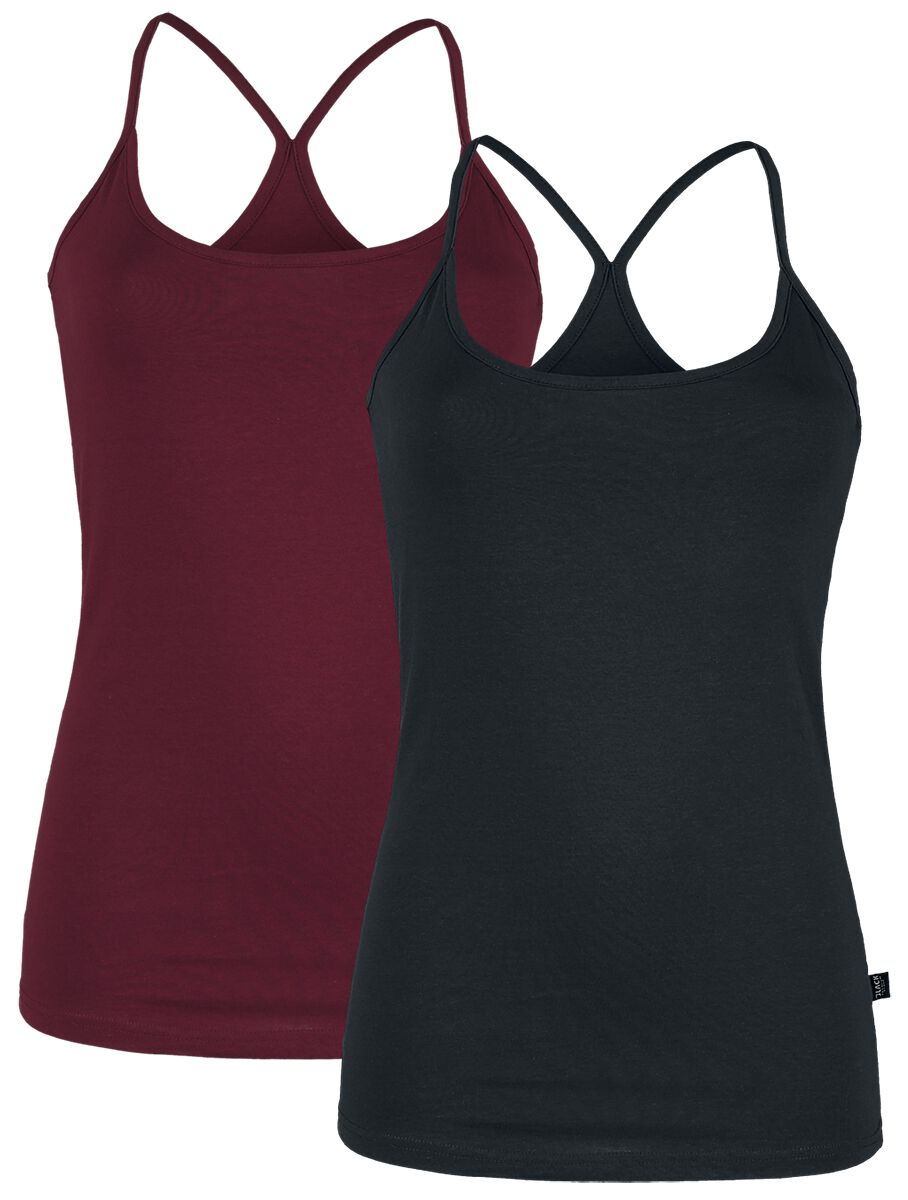 4064854056190 - Doppelpack Tops Top schwarz bordeaux in 5XL