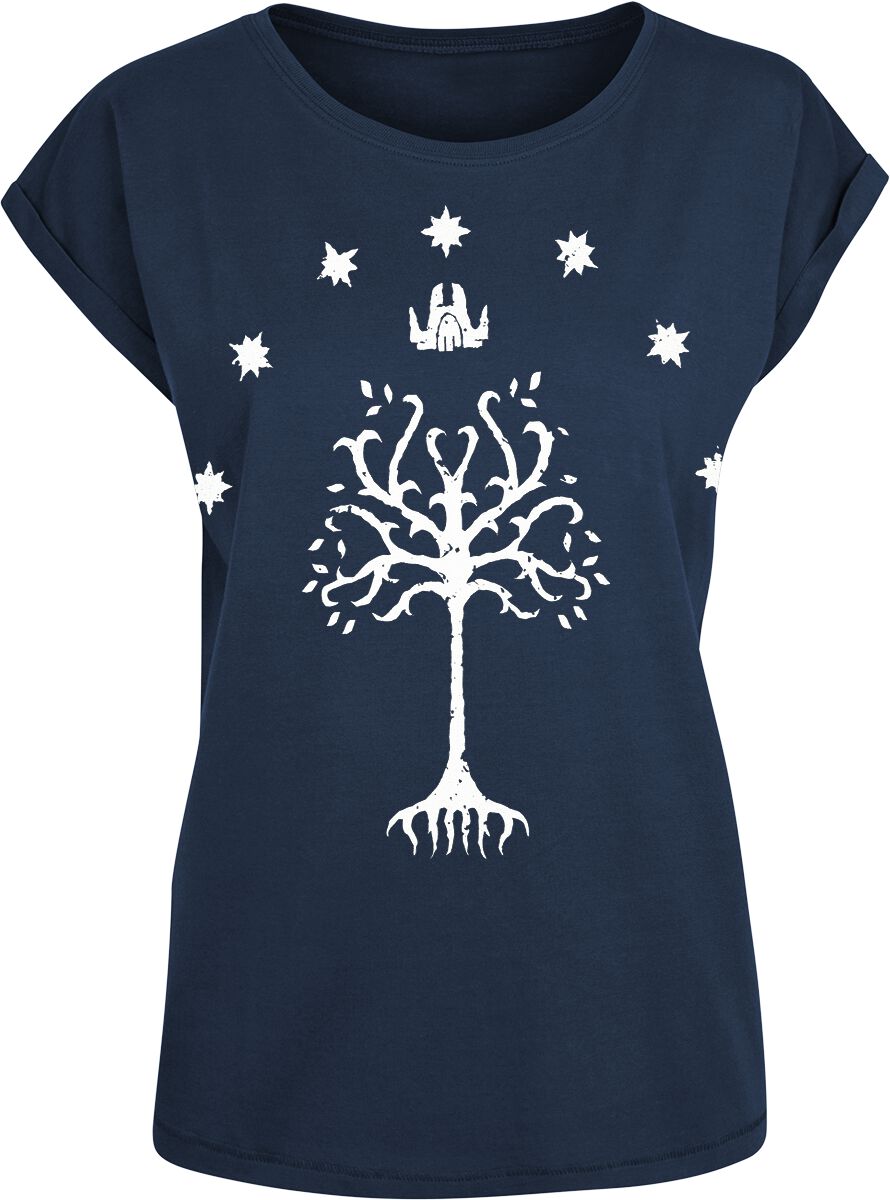 4064854065147 - Der Herr der Ringe Tree Of Gondor T-Shirt dunkelblau in M