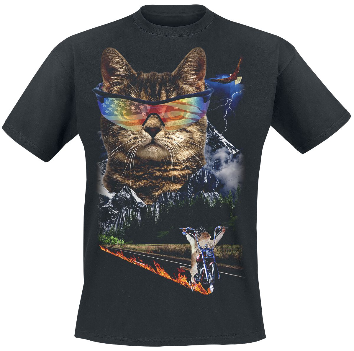 4064854071780 - Meow For Freedom T-Shirt schwarz in XXL