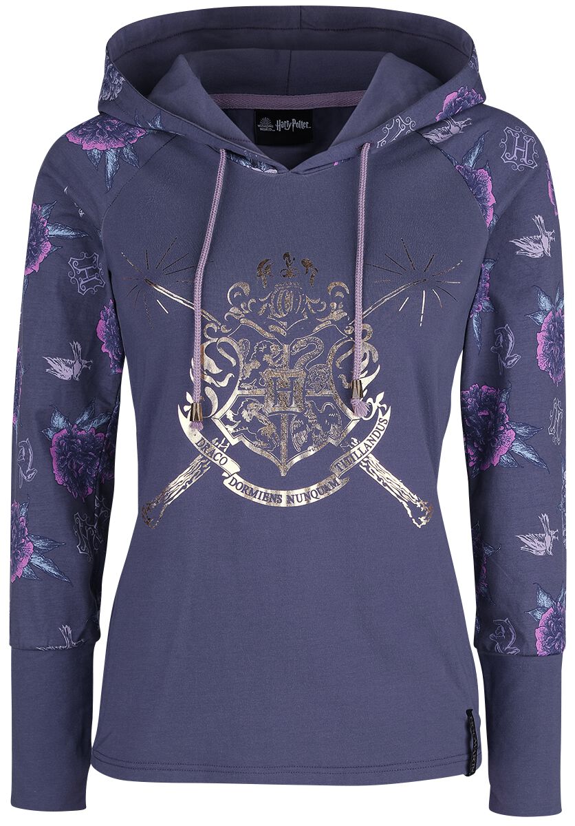 4064854118072 - Hogwarts Crest Kapuzenpullover lila in L 4064854118072 - Hogwarts Crest Kapuzenpullover lila in L
