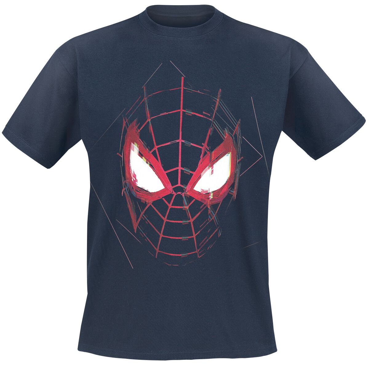 4064854139244 - Miles Morales - Maske T-Shirt dunkelblau in S