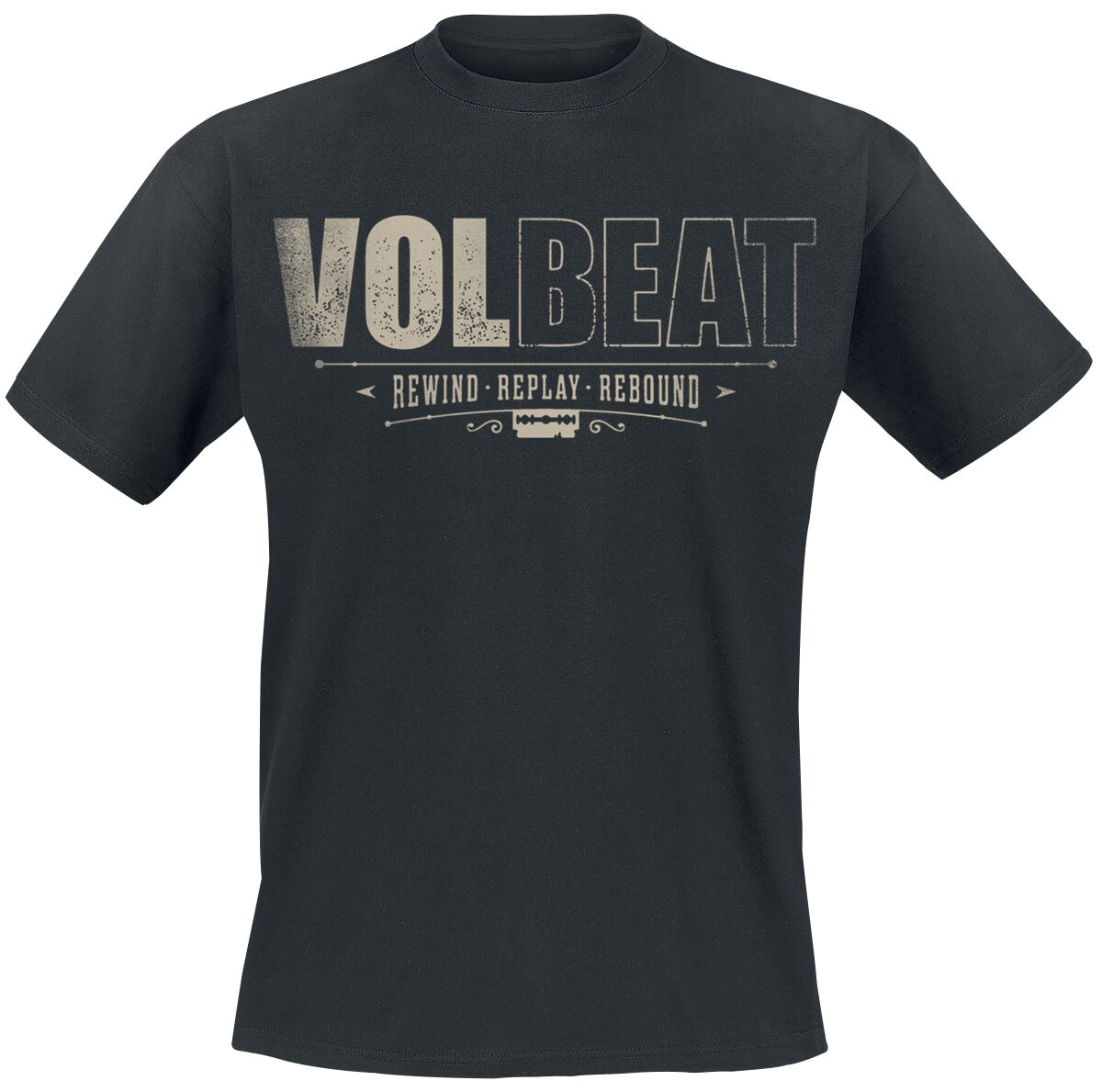 4064854217386 - Distressed Logo T-Shirt schwarz in 4XL 4064854217386 - Distressed Logo T-Shirt schwarz in 4XL
