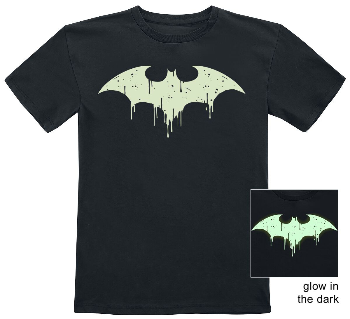 4064854246614 - Kids - GITD logo T-Shirt schwarz in 116 4064854246614 - Kids - GITD logo T-Shirt schwarz in 116