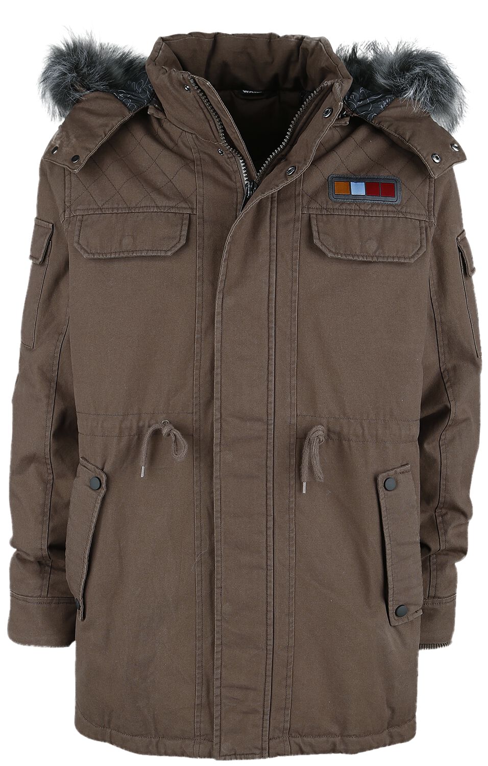 4064854280441 - Han Solo Cosplay Winterjacke dunkelbraun in L