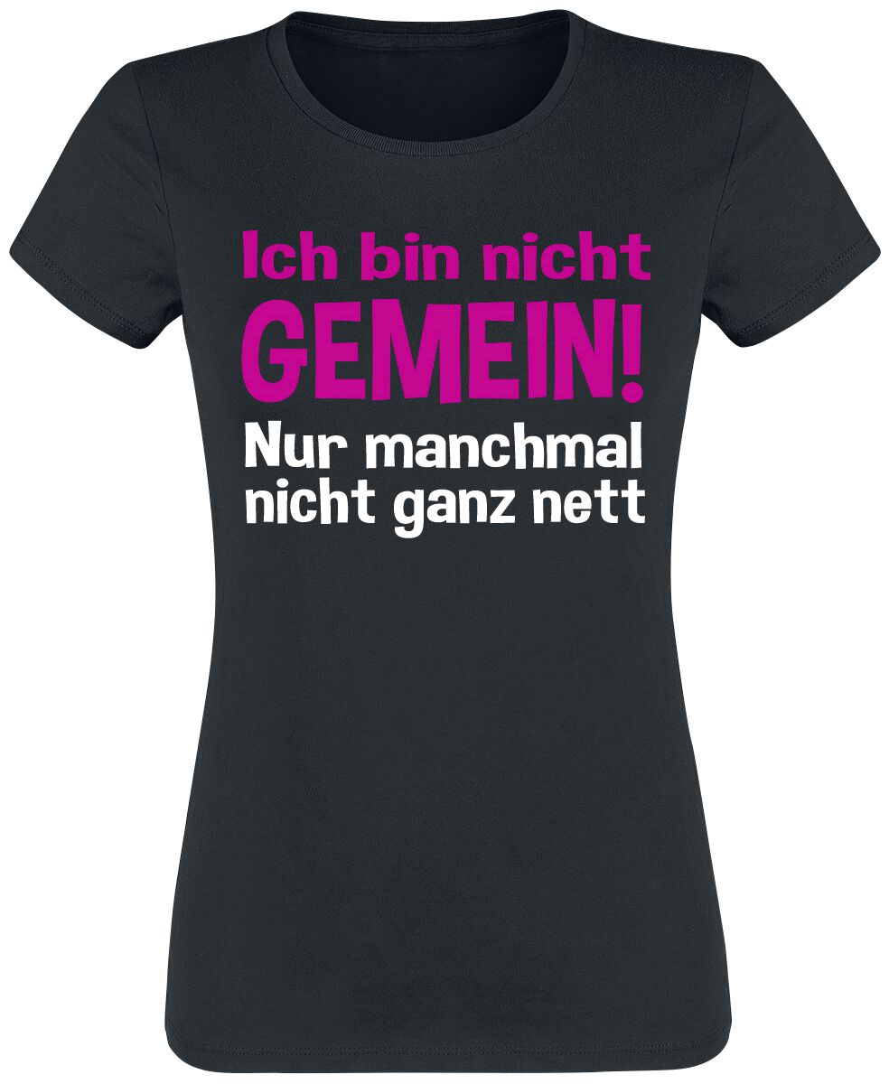 4064854305595 - Ich bin nicht gemein! T-Shirt schwarz in M 4064854305595 - Ich bin nicht gemein! T-Shirt schwarz in M