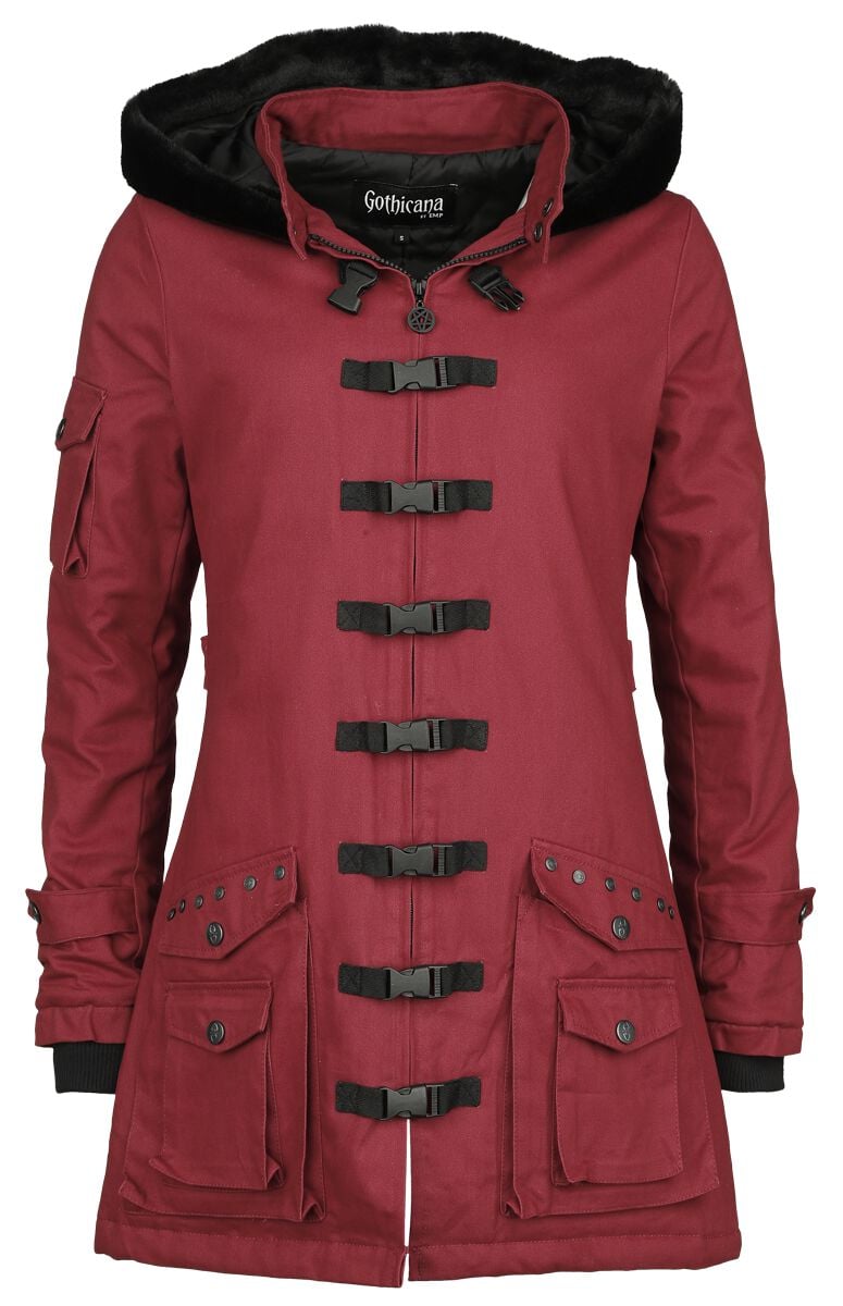 4064854317956 - Bloodsucker Übergangsjacke dunkelrot in XL