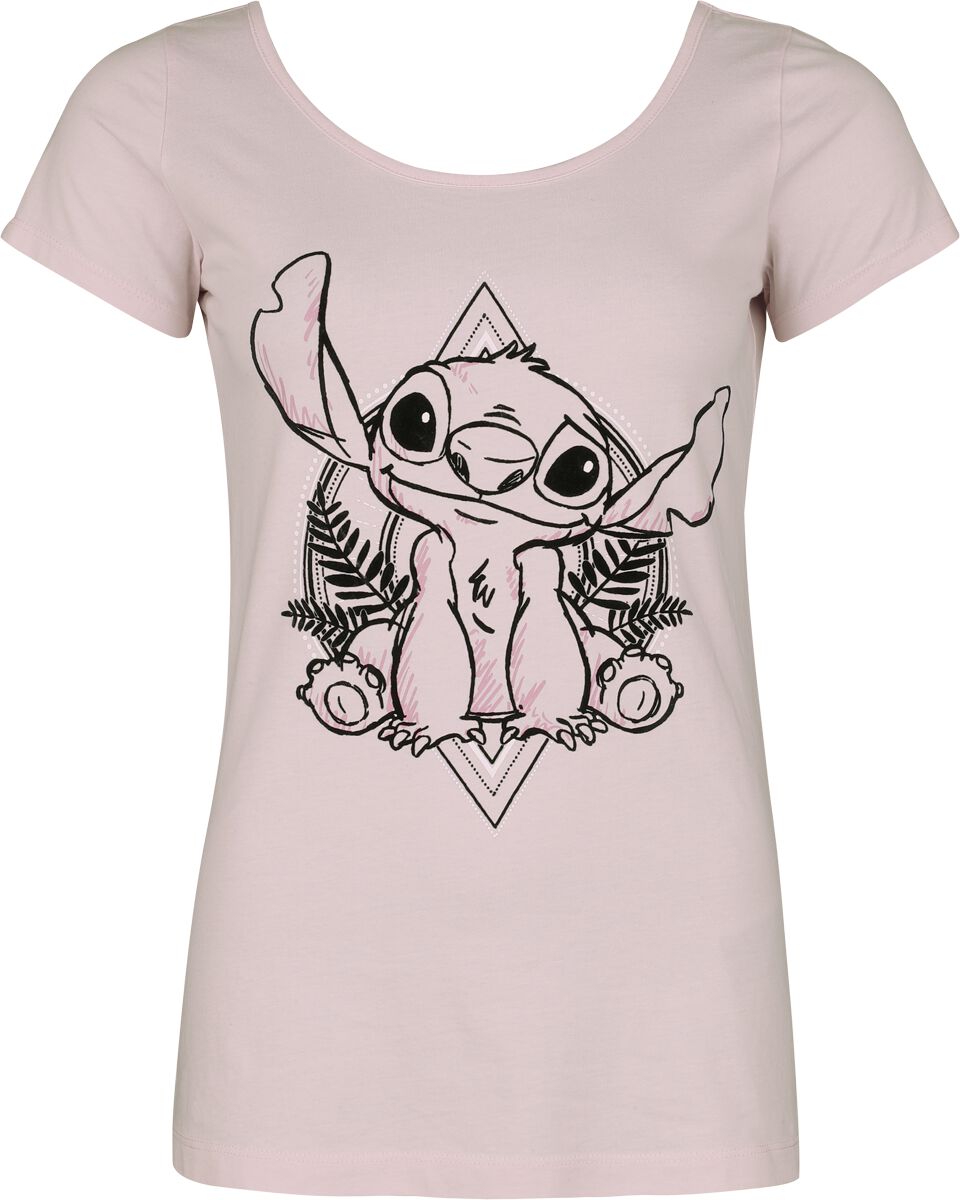 4064854327955 - Lilo & Stitch Stitch T-Shirt rosa in L