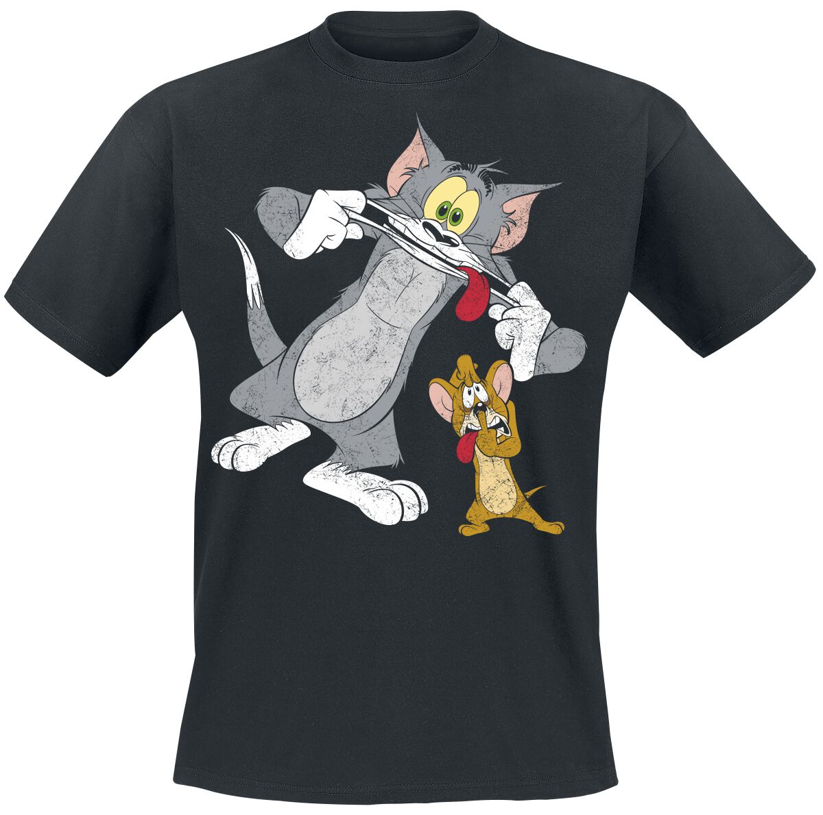 4064854347786 - Tom And Jerry Funny Faces! T-Shirt schwarz in L