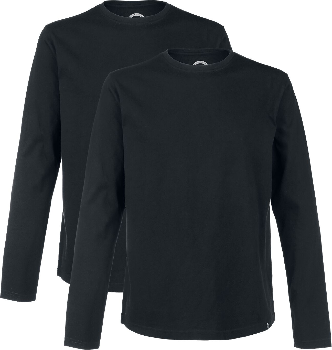 4064854377981 - Doppelpack Longsleeves in Schwarz mit Rundhalsausschnitt Langarmshirt schwarz in 3XL 4064854377981 - Doppelpack Longsleeves in Schwarz mit Rundhalsausschnitt Langarmshirt schwarz in 3XL