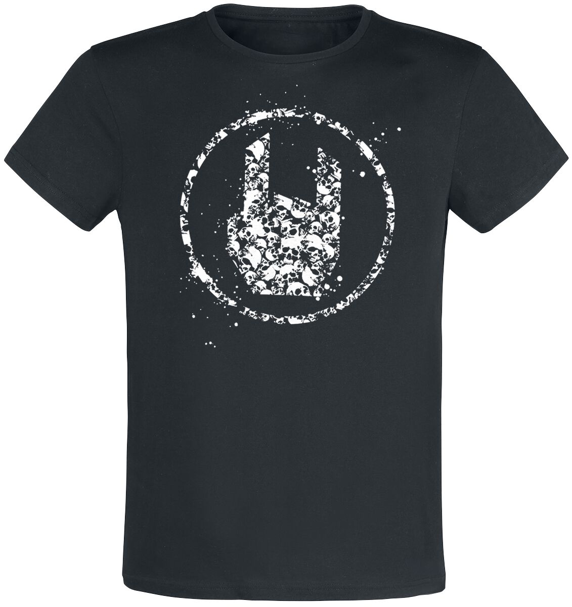 4064854397262 - T-Shirt mit Rockhand T-Shirt schwarz in 3XL 4064854397262 - T-Shirt mit Rockhand T-Shirt schwarz in 3XL