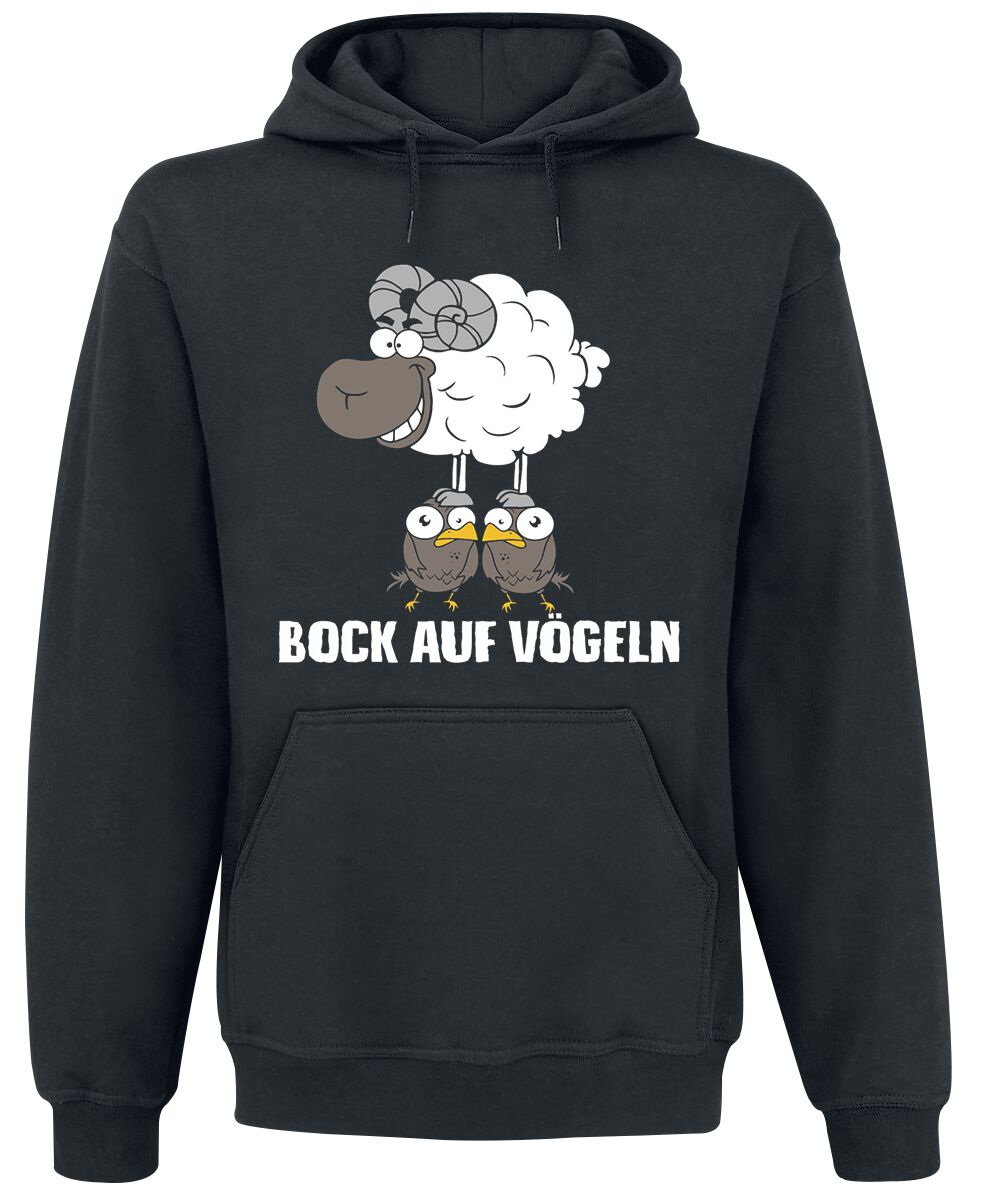 4064854407749 - Bock auf Vögeln Kapuzenpullover schwarz in L