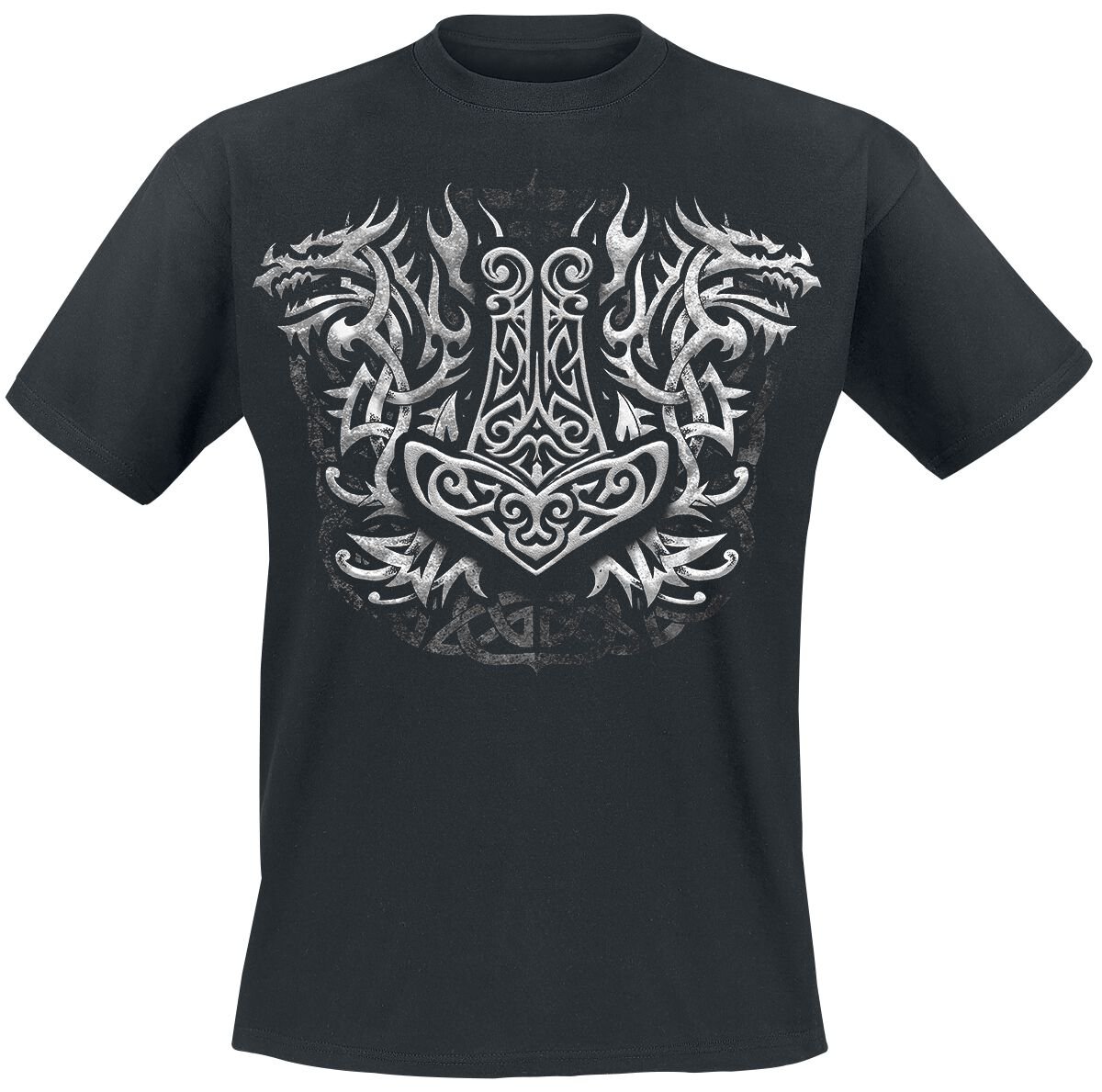 4064854418851 - Viking Hammer T-Shirt schwarz in M