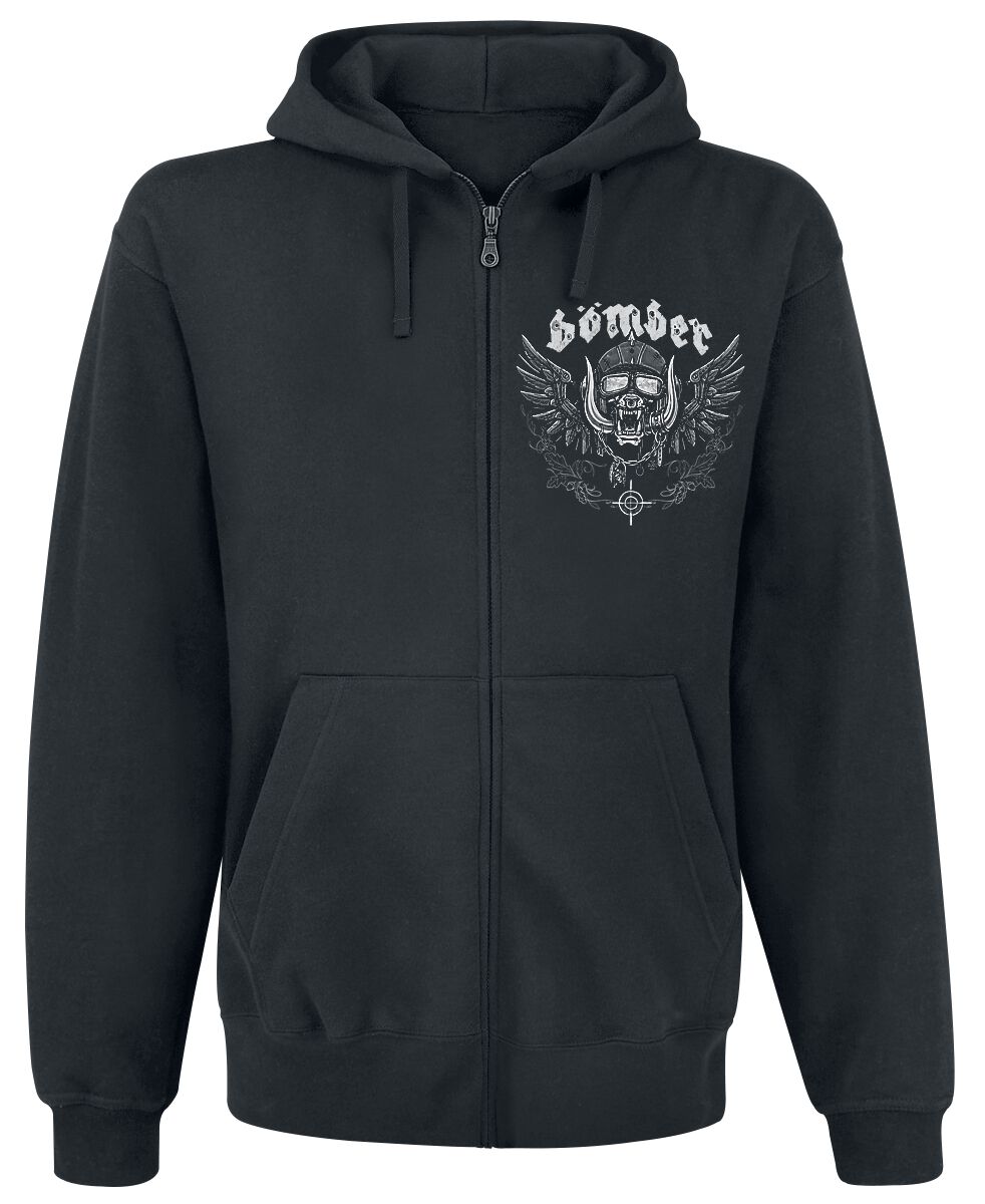 4064854420458 - Bomber Planes Kapuzenpullover schwarz in XXL